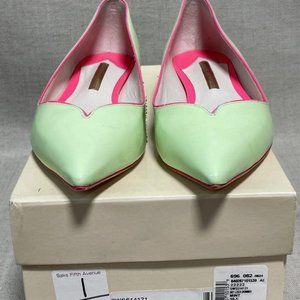 Sophia Webster US Mint Green Loca  Flats Size: EU 39.5